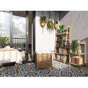 Taburet Naturel Home 45x50x45 cm ořech mat HOMETAB. obr. 3&nbsp;