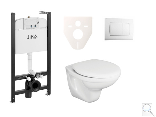 Závěsný WC set Jika do lehkých stěn / předstěnová montáž+ WC Fayans Neo SIKOJSJ1. obr. 1