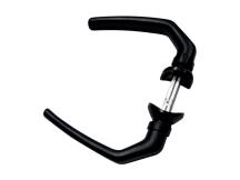 Klika PVC na kulatý profil černá