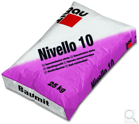 Samonivelační stěrka Nivello 10 Baumit 1-15 mm. 