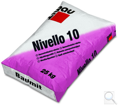 Samonivelační stěrka Nivello 10 Baumit 1-15 mm. 