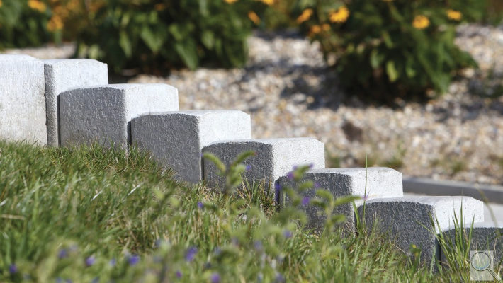 Palisády CITY CSB. povrch reliéf - barva šedá