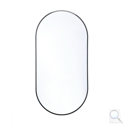 Zrcadlo Naturel B-Way 40x80 cm černá ZBWOV8040C. obr. 1