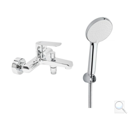 Vanová baterie SAT Feel s vanovým setem 150 mm chrom lesk SATBSFEEL222SET1. obr. 1