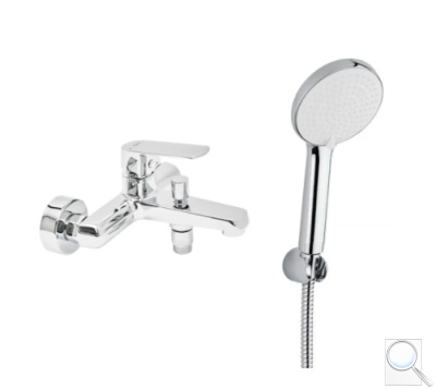 Vanová baterie SAT Feel s vanovým setem 150 mm chrom lesk SATBSFEEL222SET1. obr. 1