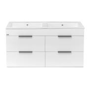 Koupelnová skříňka s dvojumyvadlem Jika Plan 120x44,1x62,2 cm bílá H4536621763001. obr. 3