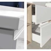 Koupelnová skříňka s umyvadlem Cersanit Dormo 40x21,5x64 cm bílá lesk SIKONCMO014BL. obr. 4&nbsp;