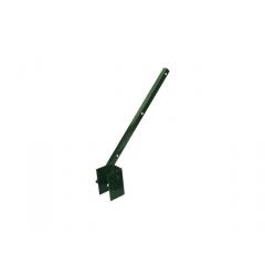 Bavolet na čtyřhranný sloupek PILOFOR® 60×60 mm, jednostranný, vnitřní, zelený, Zn + PVC