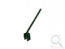 Bavolet na čtyřhranný sloupek PILOFOR® 60×60 mm, jednostranný, vnitřní, zelený, Zn + PVC