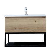 Koupelnová skříňka s umyvadlem SAT B-Way dub mat BWAY80OAKU. obr. 2&nbsp;