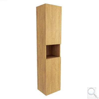 Koupelnová skříňka vysoká SAT Feel 36x165x32 cm dub medový mat SATFEELV36DMK. obr. 1