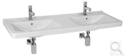 Dvojumyvadlo Jika Cubito 130x48,5 cm dva otvory pro baterii H8144200001041. 