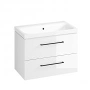 Koupelnová skříňka s umyvadlem Cersanit Medley 80x61.5x45 cm bílá lesk S801-351-DSM (obr. 2)