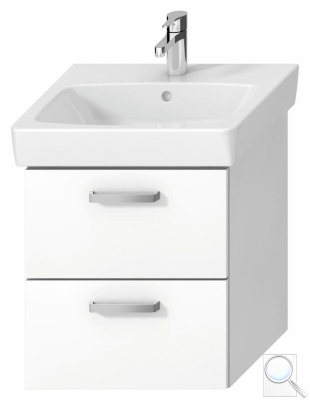 Koupelnová skříňka pod umyvadlo Jika Lyra Plus Viva 49x41,6x55 cm bílá H40J3834023001. 