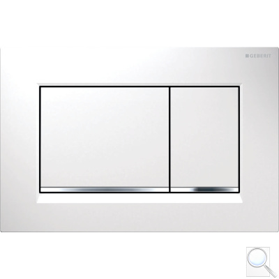 Ovládací tlačítko Geberit Sigma30 plast. bílá lesk (kód: 115.883.KJ.1)