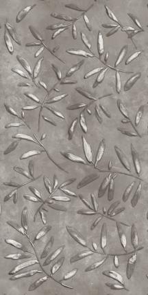 Dlažba Fineza Fiore foliage dark šedá