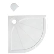 Sprchová vanička čtvrtkruhová SAT Limcc litý mramor. obr. 2&nbsp;