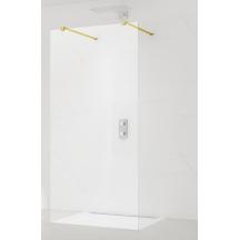 Sprchová zástěna Walk-in 100 cm SAT v barvě profilu zlatá SATBWI100ZAVZ
