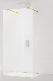 Sprchová zástěna Walk-in 100 cm SAT v barvě profilu zlatá SATBWI100ZAVZ