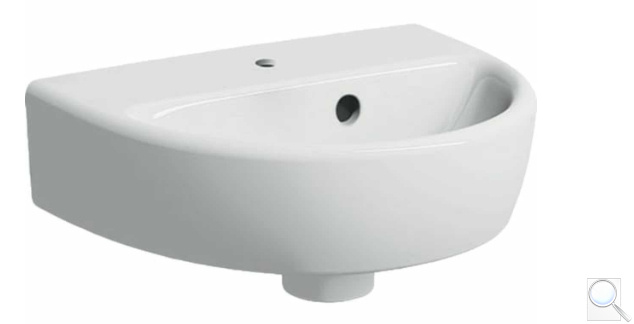 Umývátko Geberit Selnova 45x29 cm otvor pro baterii uprostřed 500.320.01.7. obr. 1