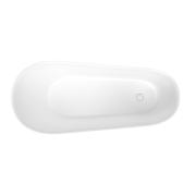 Volně stojící vana SAT Leona 168,7x73,4 cm litý mramor levá i pravá SATLEO1690. obr. 2