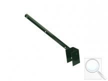 Bavolet na čtyřhranný sloupek PILOFOR® 60×60 mm, jednostranný, vnější, zelený, Zn + PVC