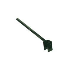 Bavolet na čtyřhranný sloupek PILOFOR® 60×60 mm, jednostranný, vnější, zelený, Zn + PVC