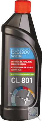 Čistič pro slinuté keramické obklady Rako CL 801 0,75 l, LBCL801. 