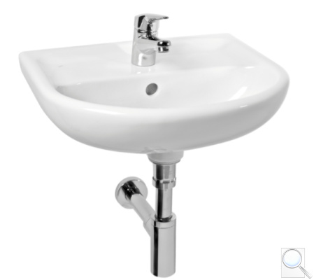 Umyvadlo Jika Lyra Plus 65x52 cm otvor pro baterii uprostřed H8143840001041. obr. 1