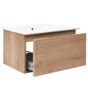 Koupelnová skříňka s umyvadlem Naturel Savona 98x43x44,8 cm dub halifax mat SAVONA100DH. obr. 2 