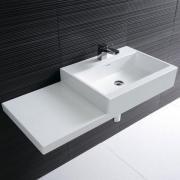 Nábytkové umyvadlo Laufen Living City 100x46 cm odkládací plocha vlevo H8184310001041 (obr. 2)