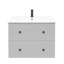 Koupelnová skříňka s umyvadlem Naturel Forli 80x45x46 cm šedá mat FORLI80GMU