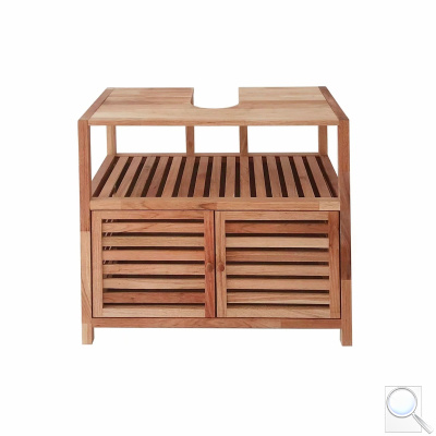 Koupelnová skříňka pod umyvadlo Naturel Home 67.5x63x35.5 cm ořech mat HOMEUM. obr. 1