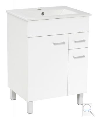 Koupelnová skříňka s umyvadlem Multi 60x46 cm bílá SPPONZA 