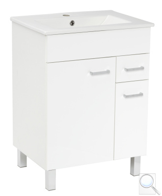 Koupelnová skříňka s umyvadlem Multi 60x46 cm bílá SPPONZA.