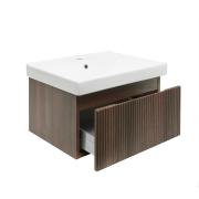 Koupelnová skříňka s umyvadlem SAT Evolution 58x30x44,8 cm ořech mat SATEVO60NAU1. obr. 2 