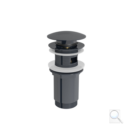 Výpust k umyvadlu SAT Dark click-clack 5/4 PVD Gun metal SATAVCDA. obr. 1