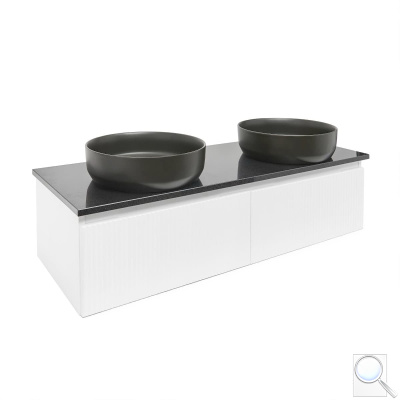 Koupelnová skříňka s deskou z umělého kamene SAT Evolution 118x30x44,8 cm bílá mat SATEVO120WMTK. obr. 1