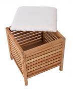 Taburet Naturel Home 45x50x45 cm ořech mat HOMETAB (obr. 2)