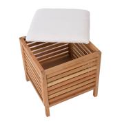 Taburet Naturel Home 45x50x45 cm ořech mat HOMETAB. obr. 2 