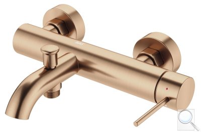 Vanová baterie SAT Aurum bez sprchového setu 150 mm broušená rose gold mat SATBAUR222BRG. obr. 1