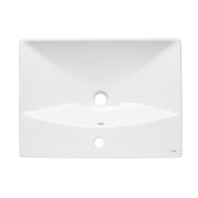 Umyvadlo SAT Brevis 60x45 cm otvor pro baterii uprostřed SATBRE6045S. obr. 6 