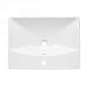 Umyvadlo SAT Brevis 60x45 cm otvor pro baterii uprostřed SATBRE6045S (obr. 6)