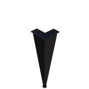 Noha k nábytku Naturel Luxe 9,7x16x9,7 cm, 9,7x24x9,7 cm, 9,7x26,6x9,7 cm, 9,7x39,2x9,7 cm černá mat. 9,7 x 24 x 9,7 cm