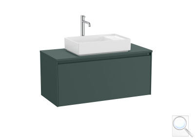 Koupelnová skříňka pod umyvadlo Roca ONA 99,4x44,3x45,7 cm zelená mat ONADESK1001ZZM. obr. 1