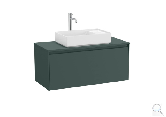 Koupelnová skříňka pod umyvadlo Roca ONA 99,4x44,3x45,7 cm zelená mat ONADESK1001ZZM. obr. 1