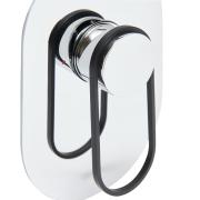 Sprchová baterie SAT Fusion včetně podomítkového tělesa černá lesk SATBSFU210KPC. obr. 4&nbsp;