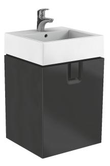Koupelnová skříňka pod umyvadlo Kolo Twins 60x46x57 cm černá mat 89500000