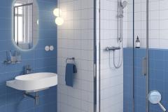 Koupelna Purista - SIKO-koupelna-Purista-minimalismus-v-bile-a-modre-001