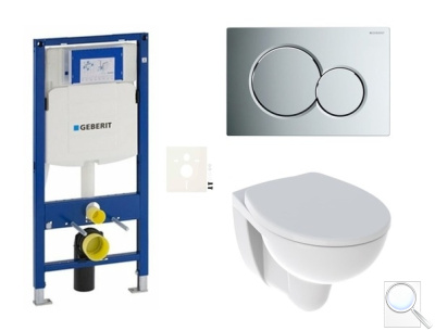 Závěsný WC set do lehkých stěn / předstěnová KOLO Rekord SIKOGES3K8. obr. 1